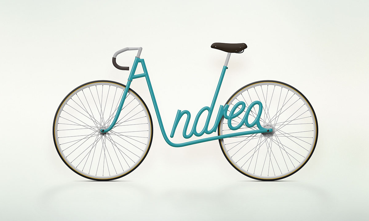 Bicycle Bike tandem name personal individualism Individualist andrea regina Megan elton Mathilde niña words Script