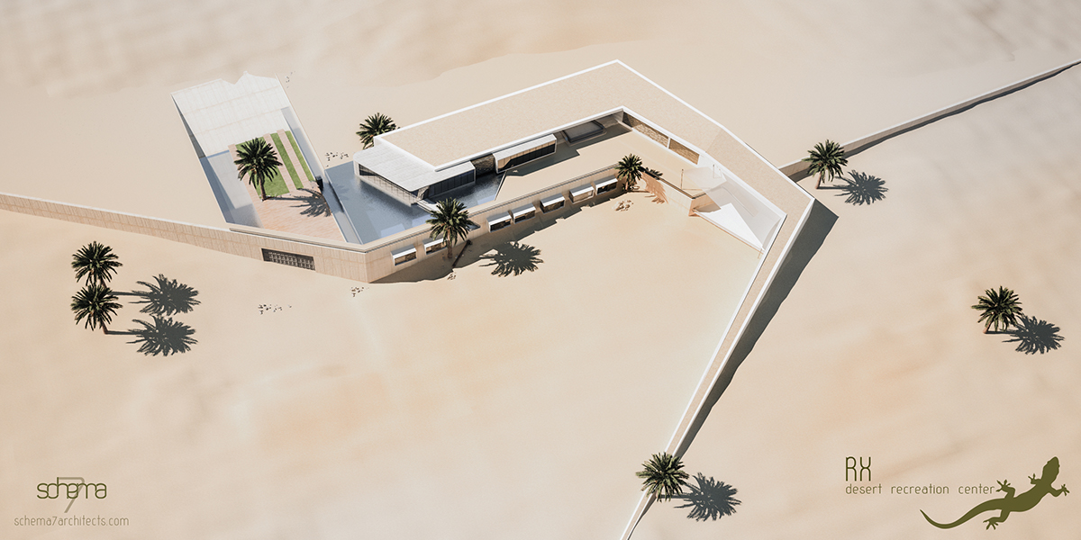 vision desert recreation center 3dsmax Render Sustainable Project simple