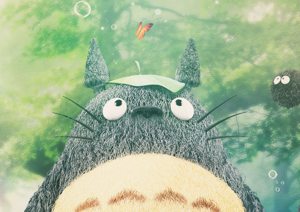 My tribute to the animation "My Neighbor Totoro" from the master ...