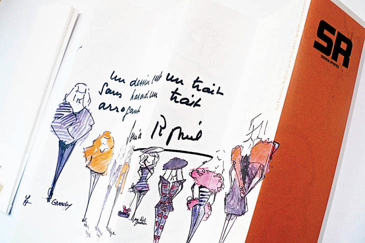 Sonia Rykiel watercolor Mode brochure couture