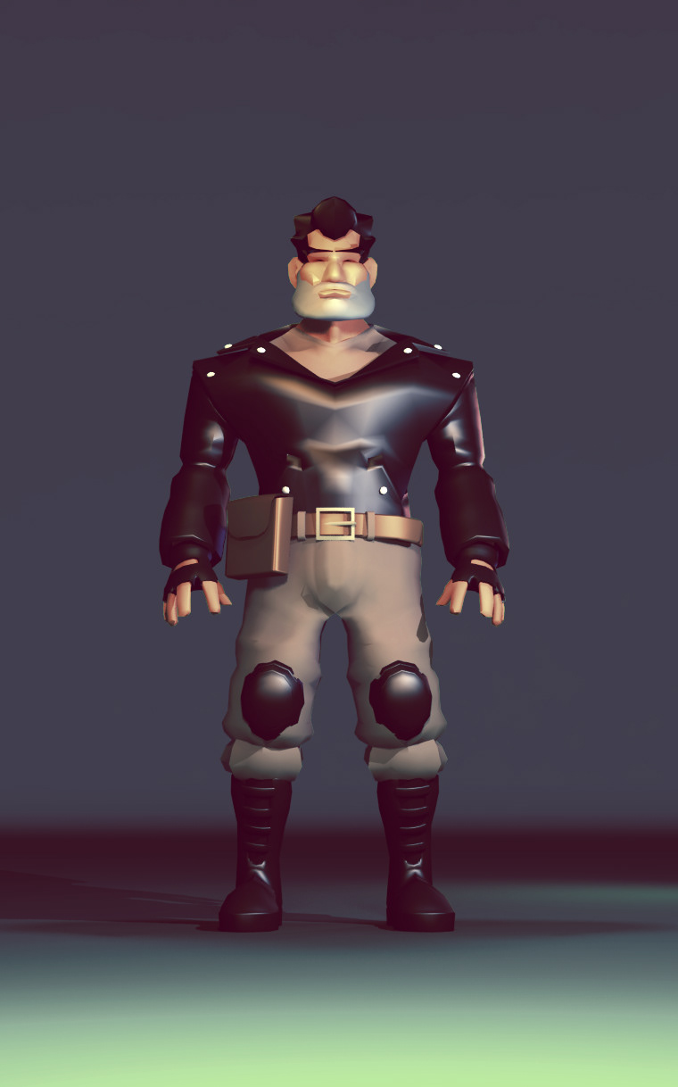 3D Character design  lowpoly Videogames