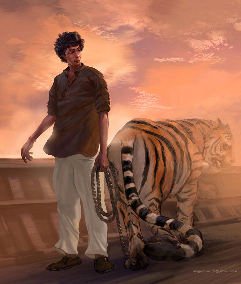 costume sketches illustration life of pi digital painting ILLUSTRATION  bombay