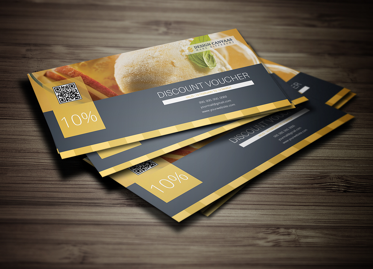 card COUPON discount loyalty card print Promotion pro sale voucher psd