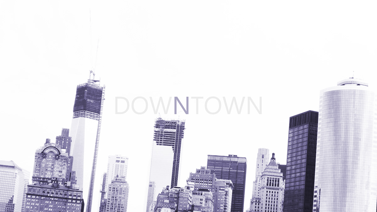 Manhattan new york city nyc NY photo type design color composition