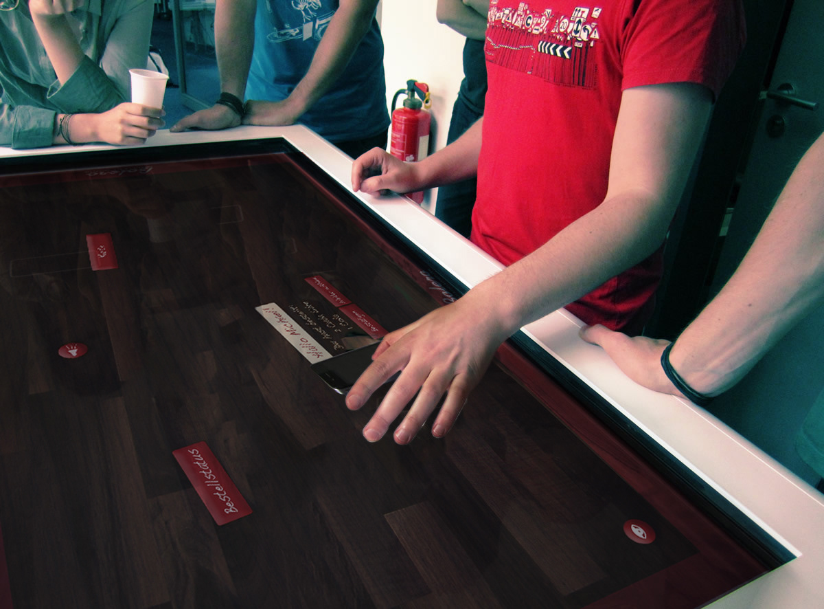 Multitouch Table interaction Technology user experience design thinking innovation