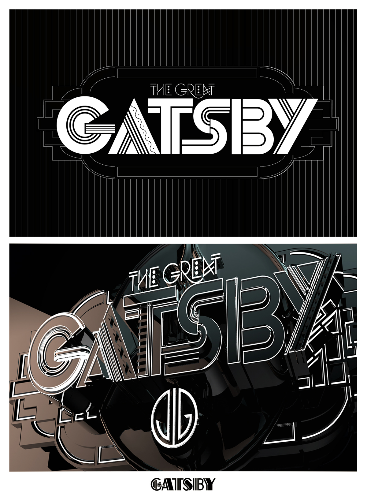 gatsby The Great Gatsby logo like minded studio art deco Baz Luhrmann Catherine Martin Bazmark warnerbros title design