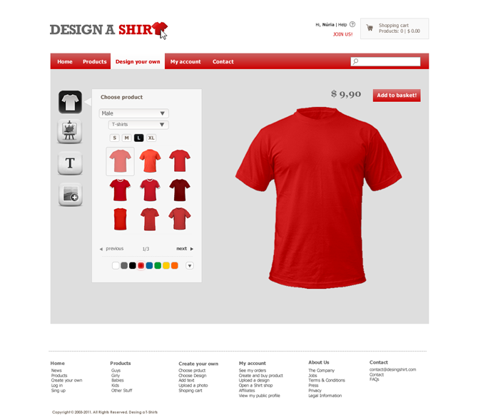 Web clothes moda Online shop Diseño web