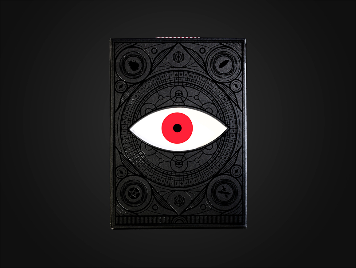 cards cardistry memento mori Scary eye decorative Satan evil