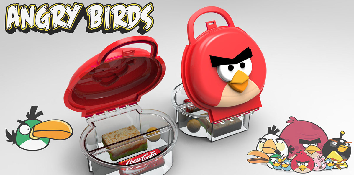 3d modeling Solidworks keyshot Design for Kids angry birds Food 