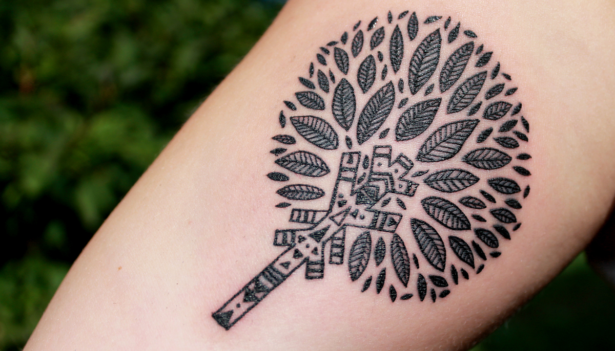 tattoo tattoo design sketch body wolf Tree  aztec ink BODYPAINT moon