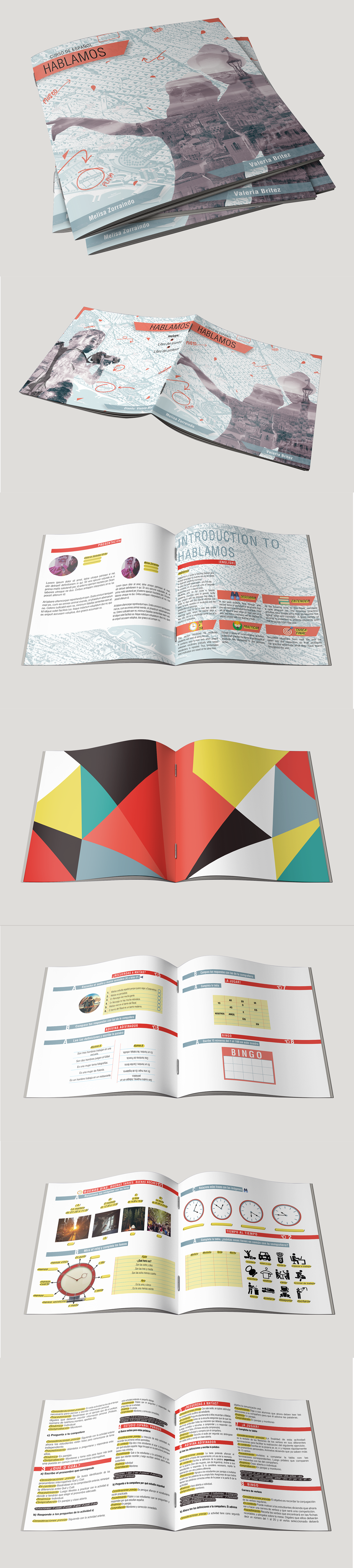 book editorial design  design maquetación libro Spanish course curso de español Layout Layout Design editorial layout