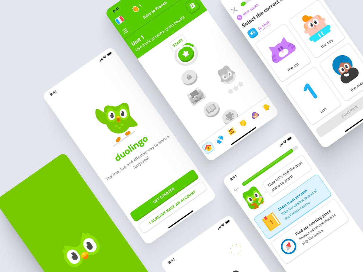 visual design UI user interface UI/UX Figma ui design Mobile app Duolingo notion