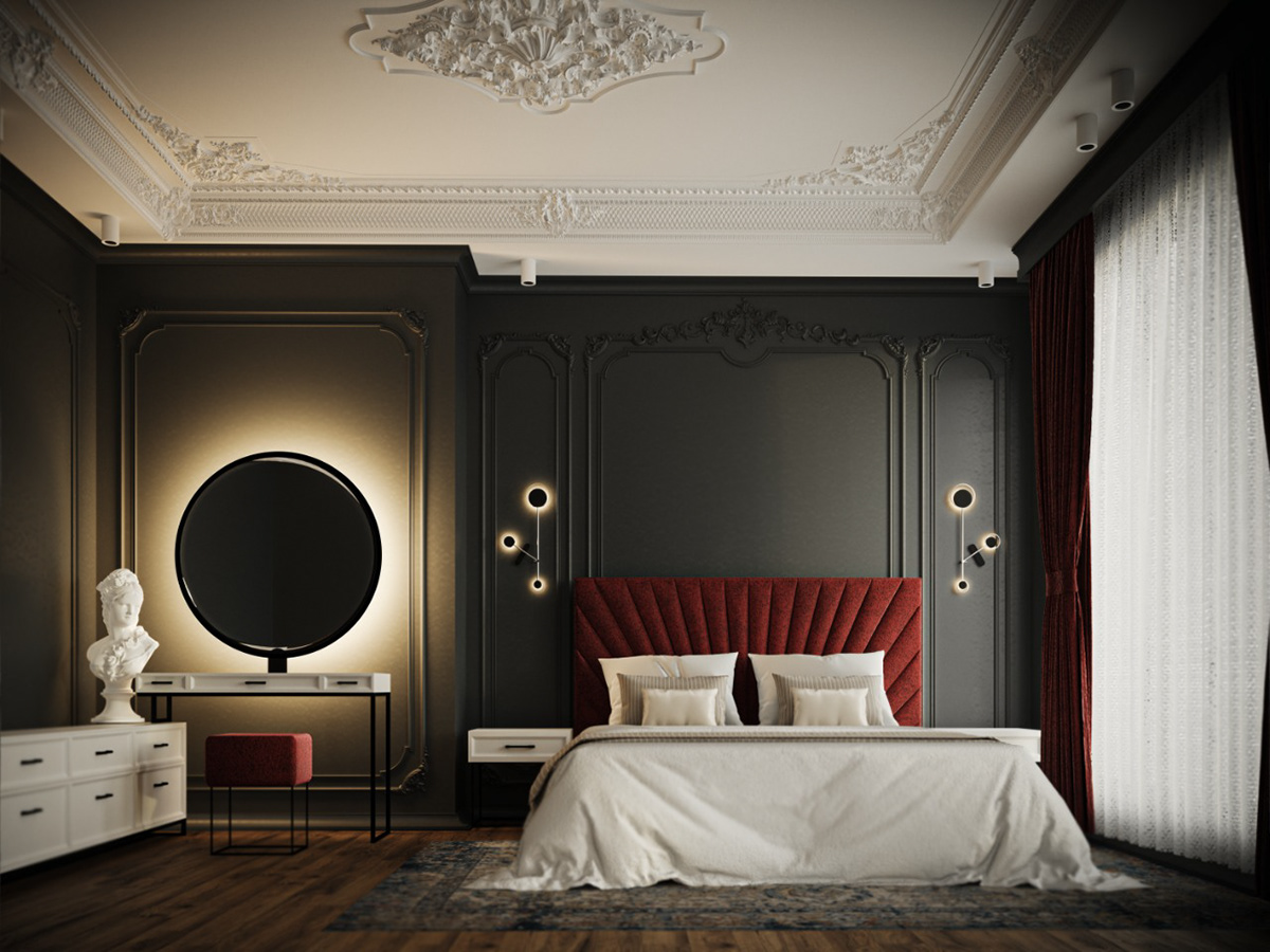 bedroom Classic interior design  modern