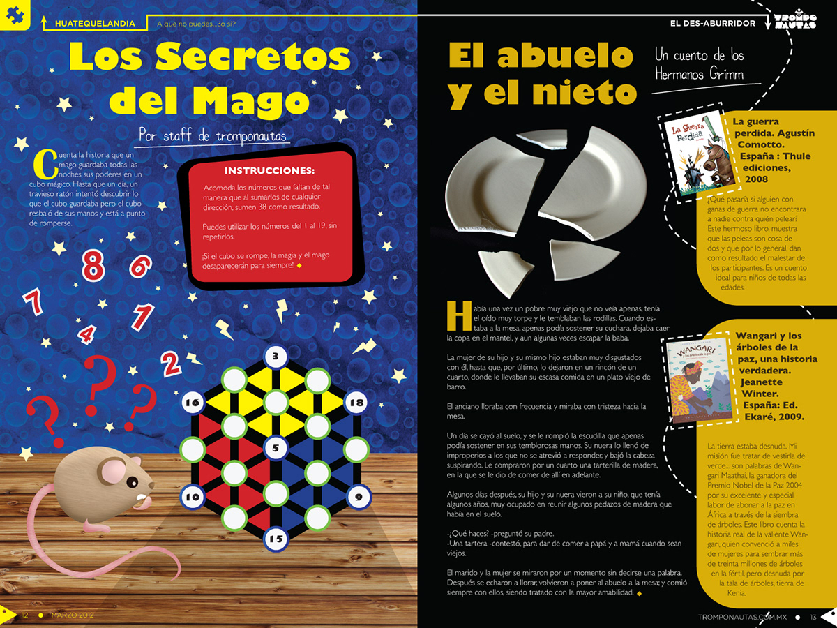 magazine childrens magazine revista revista infantil Trompo Mágico kids pedagogico pedagogic