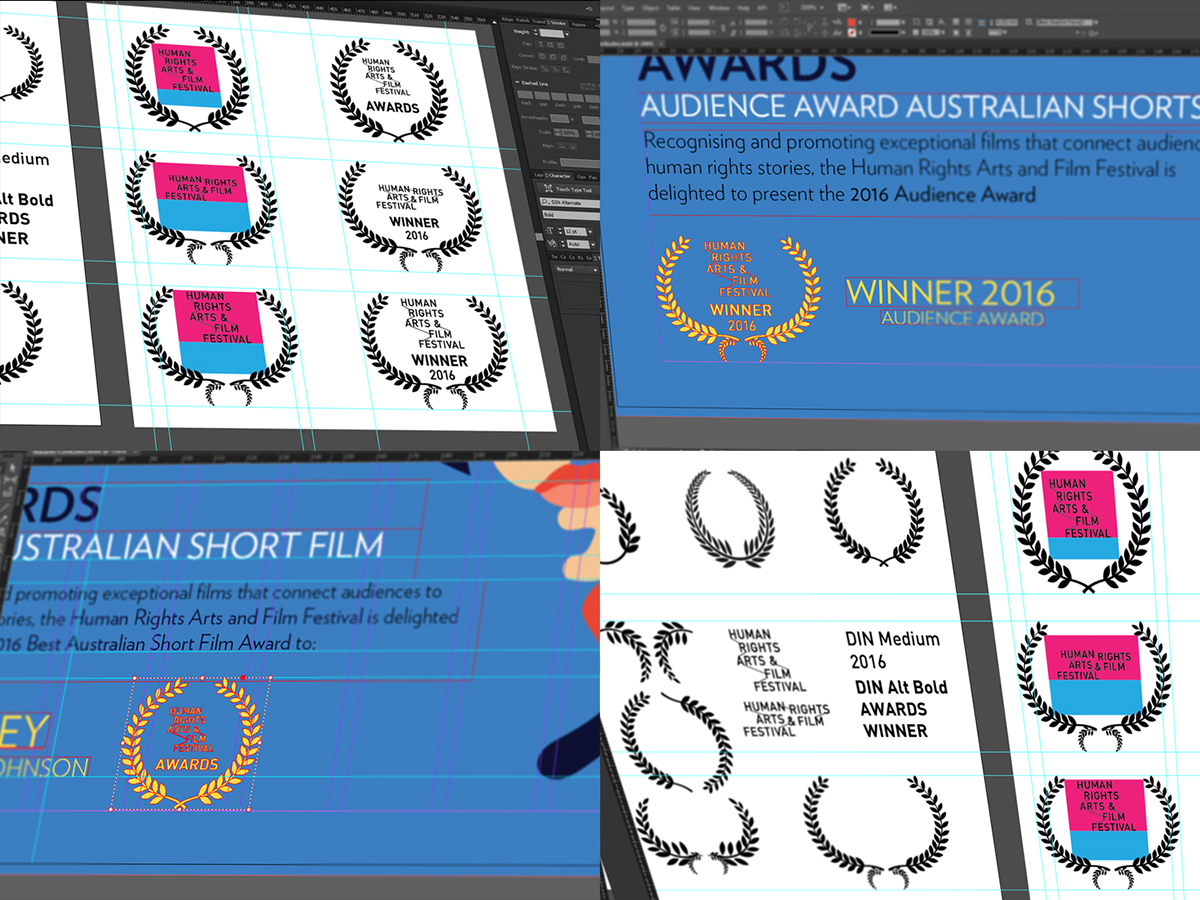 Marketing Collaterals certificate Logo Creation film festival