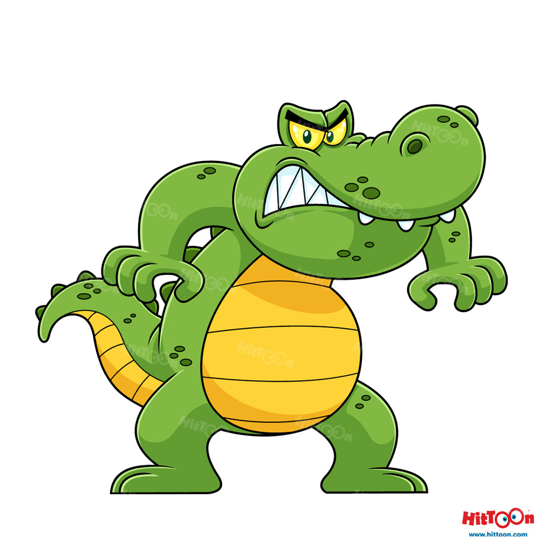 Alligator Or Crocodile Cartoon Character on Behance