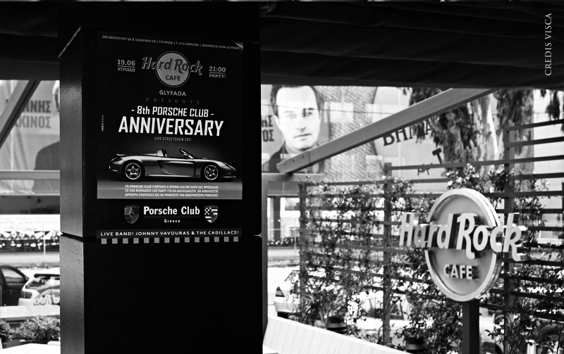 HARD ROCK CAFE George Dimopoulos Credis Visca Porsche Club Event Graphics Event Branding promotional posters