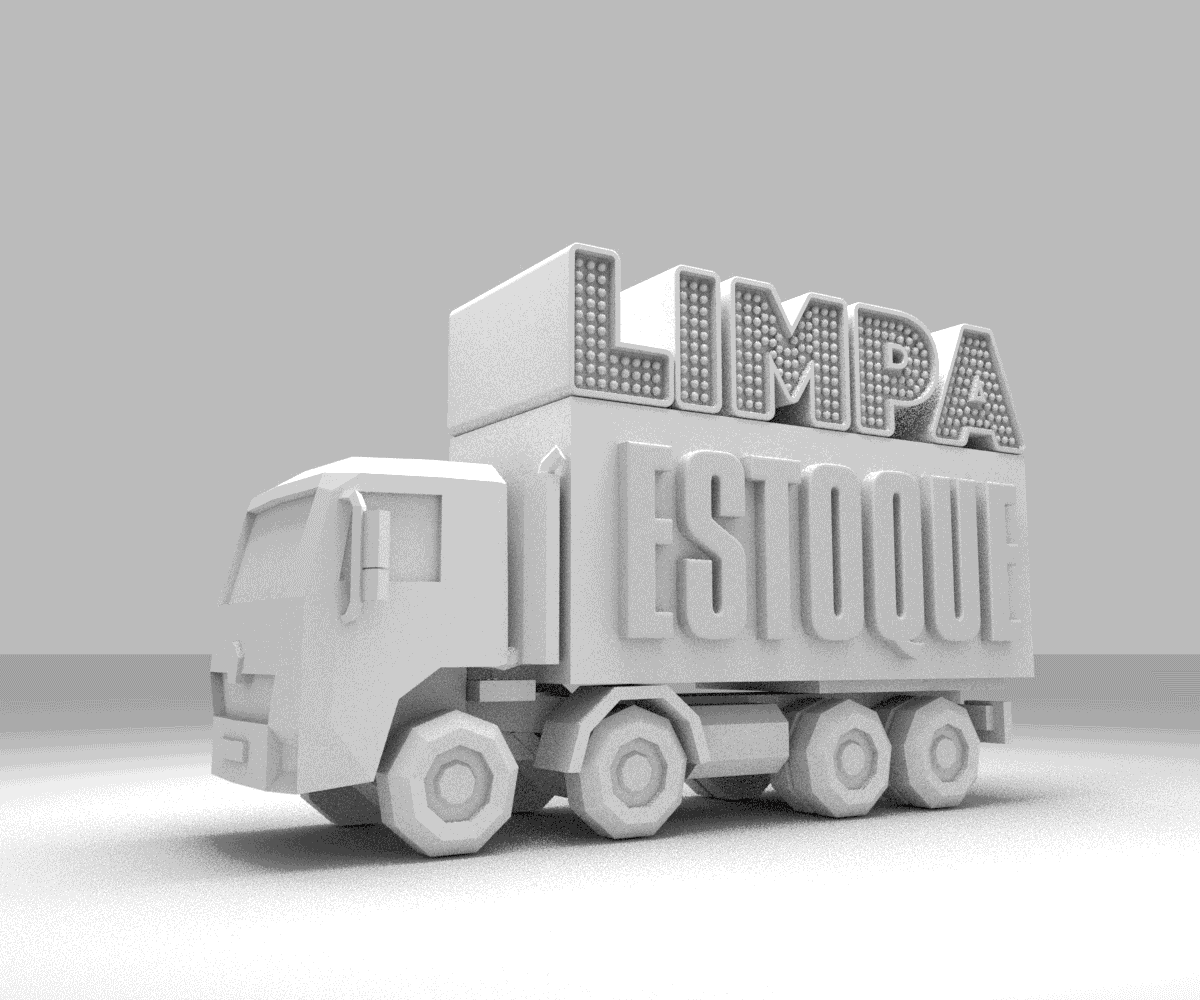 3D ad animation  mattress Oferta sale Truck