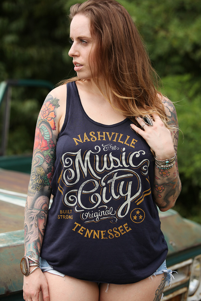 apparel primitive prints americana t-shirt tee straw castle Nashville Music City culture southern