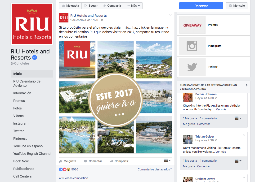 social media gif hotels vacations beach holidays Caribbean RIU animacion Travel