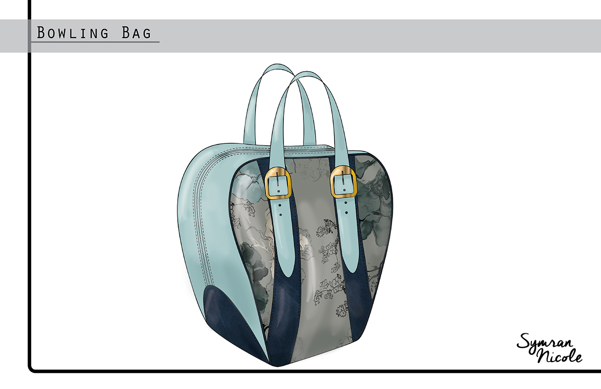 accessories shoes handbags rendering Collection design