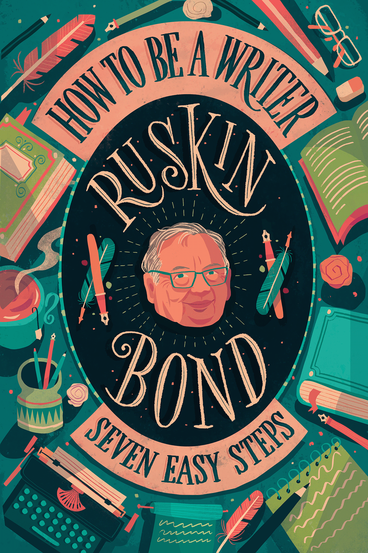 book cover art book cover illustration Cover Art cover design ILLUSTRATION  postcard art postcard design postcard illustration ruskin bond
