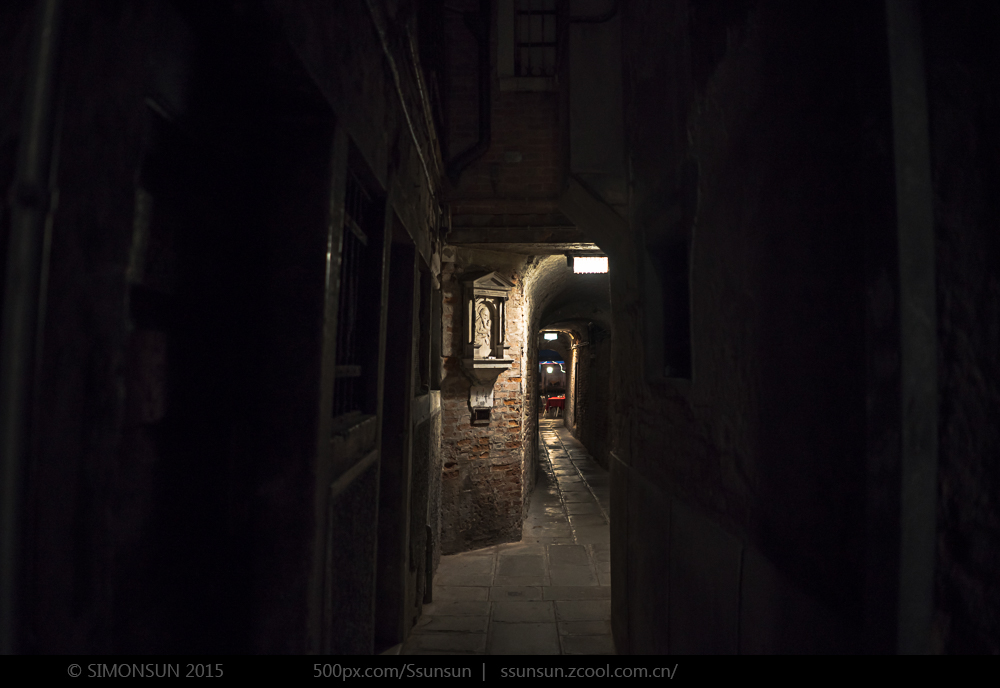 Venice night twilight dark