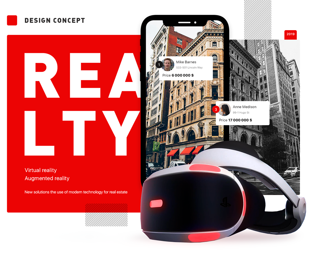 ux UI realty Technology vr AR home red service design