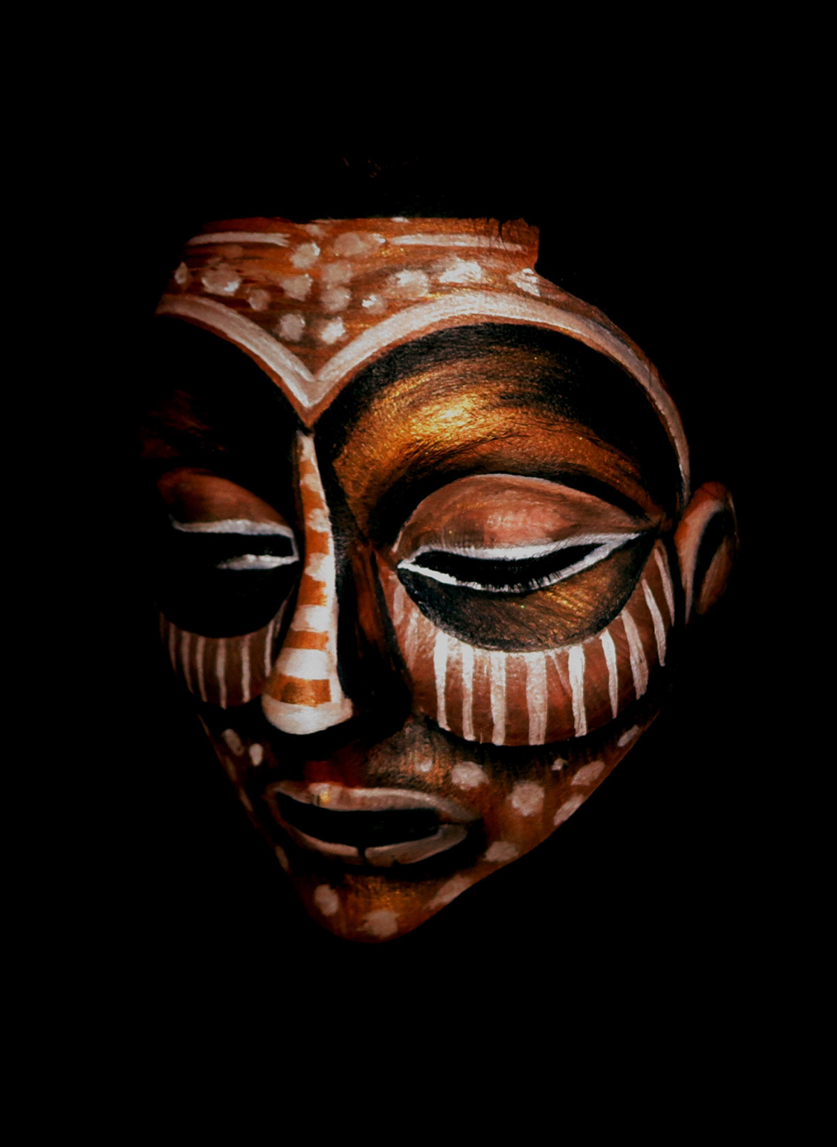Make Up Face art aztek Congo mexico africa