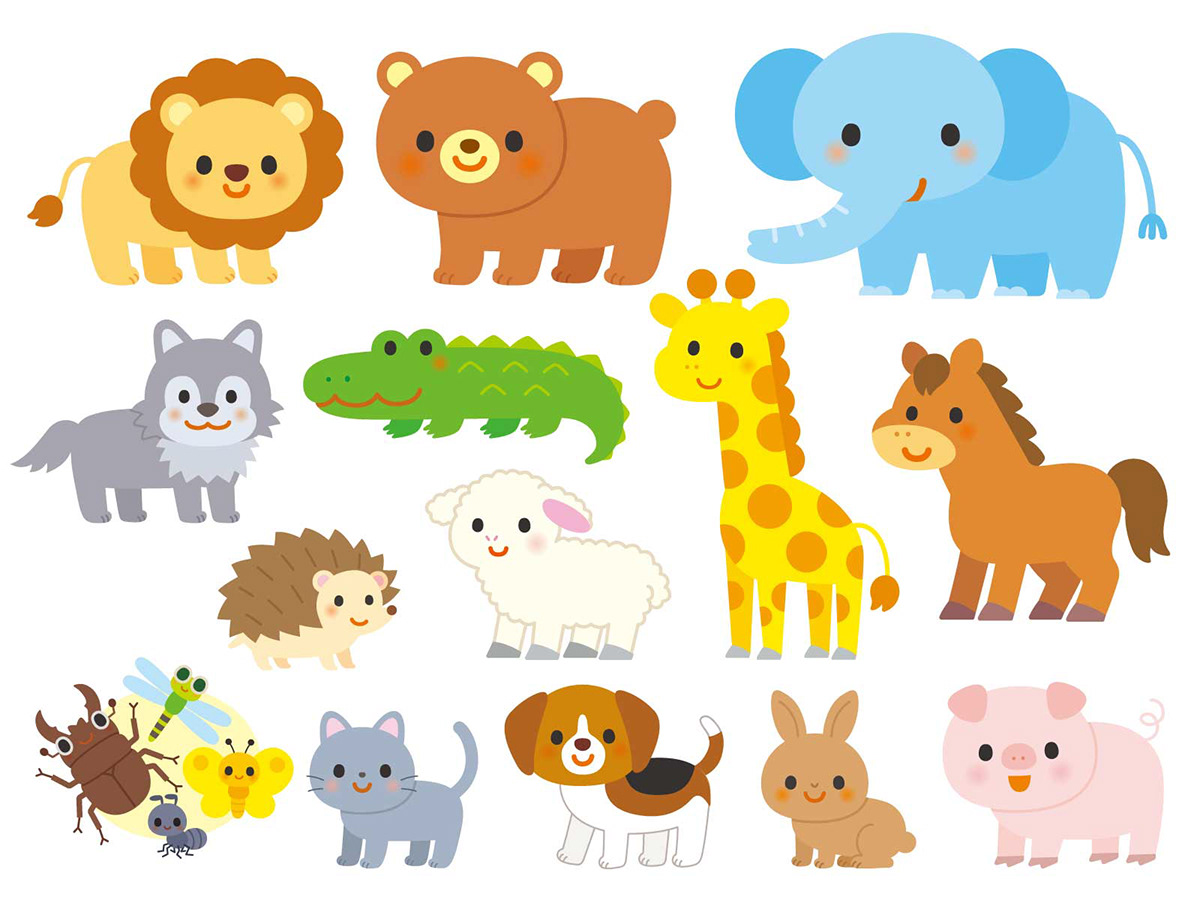 workbook kawaii children illustration children's book animals ILLUSTRATION  cute