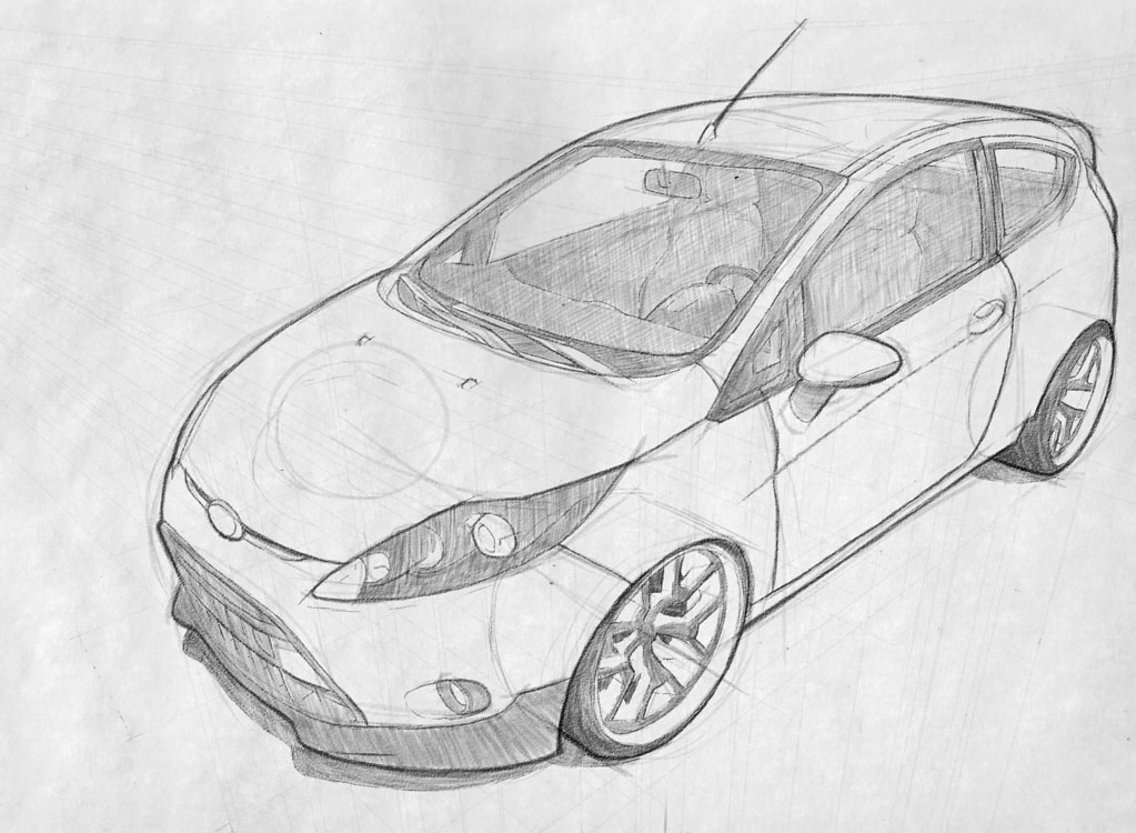 My attempt at drawing car (Suzuki Ignis) : r/drawing