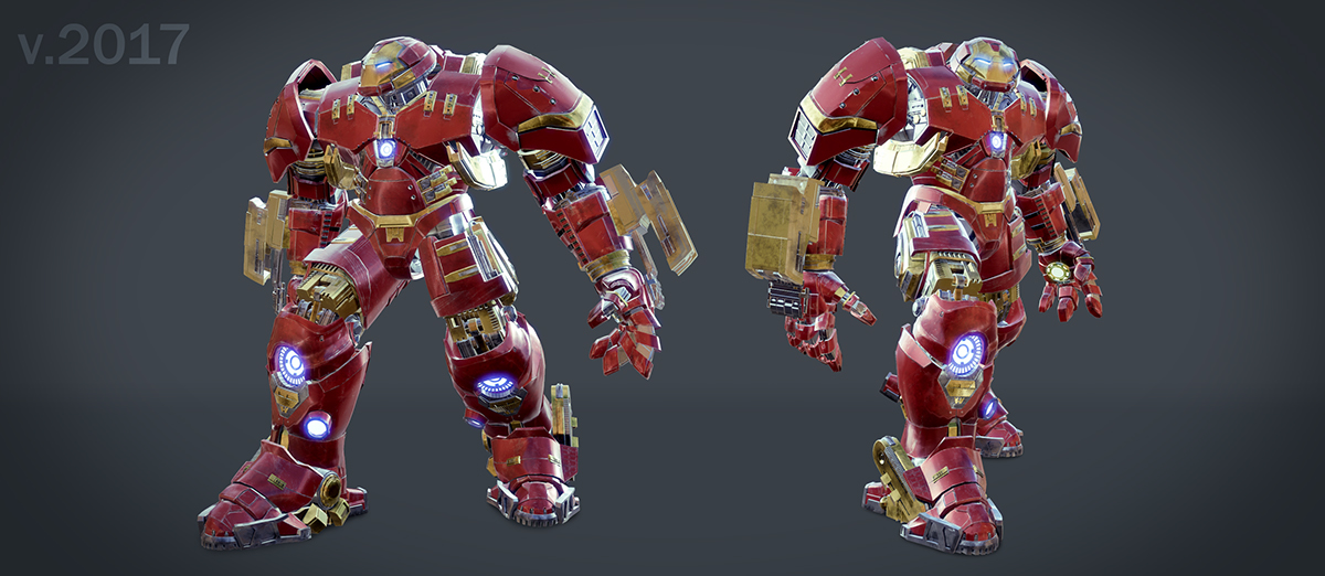 hulkbuster ironman Avengers marvel mcu 3dmodeling sculpture sketchfab Zbrush 3dsmax