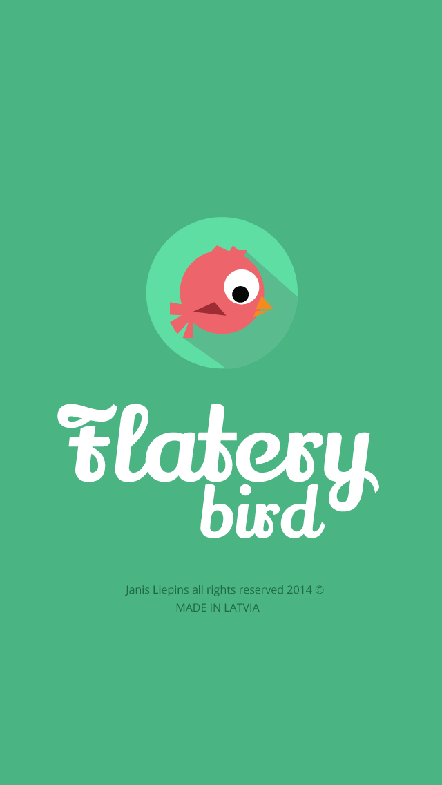 Flatery bird - iOS game. design gamesalad development