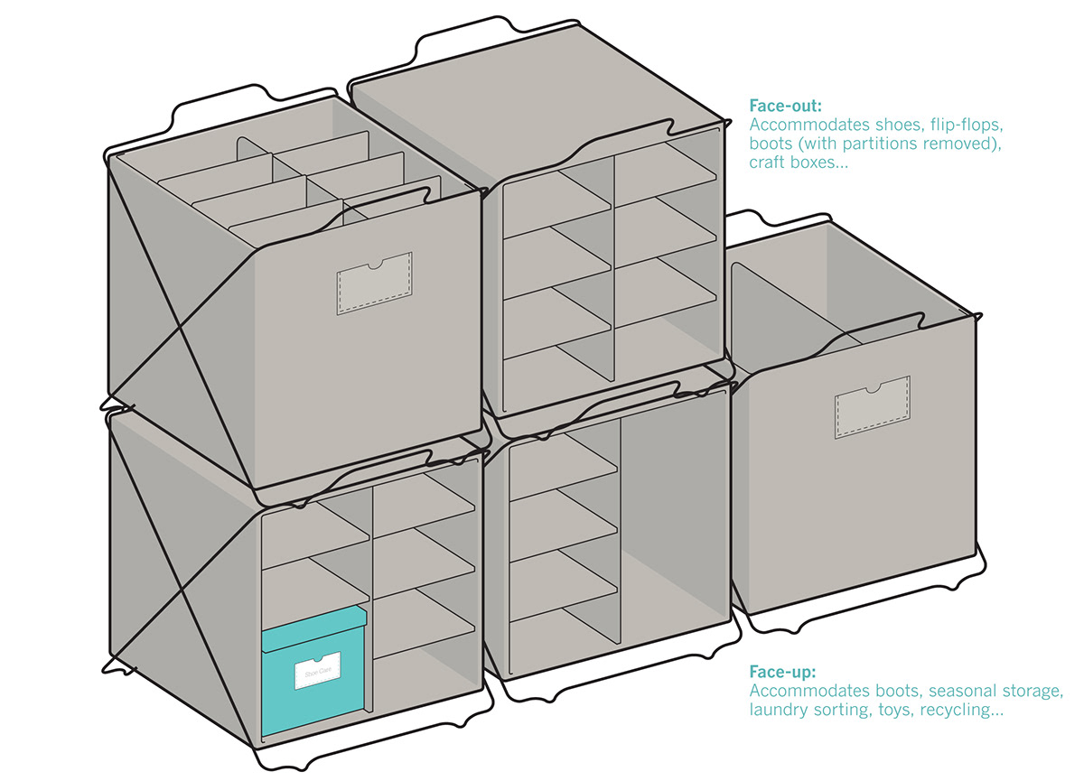furniture product storage design Martha Stewart rendering Retail Consumer