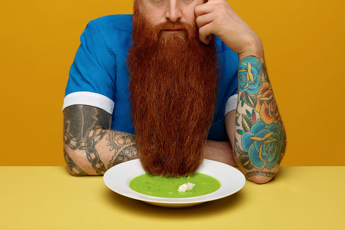 Green Shoot Soup ad French aleksandra kingo colour Pop Art