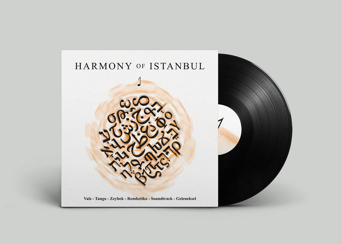 music album cover design Harmony istanbul folk music