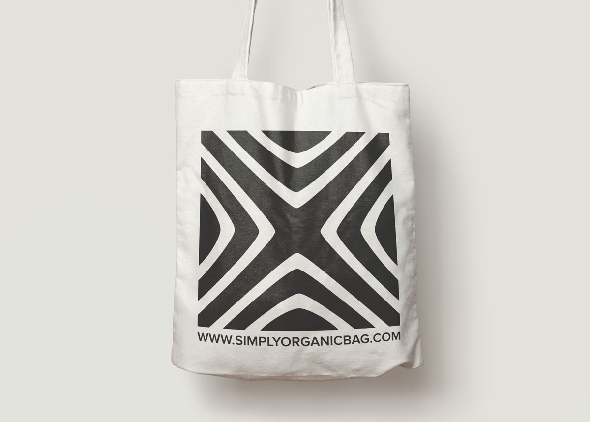 identity brand design organic bag