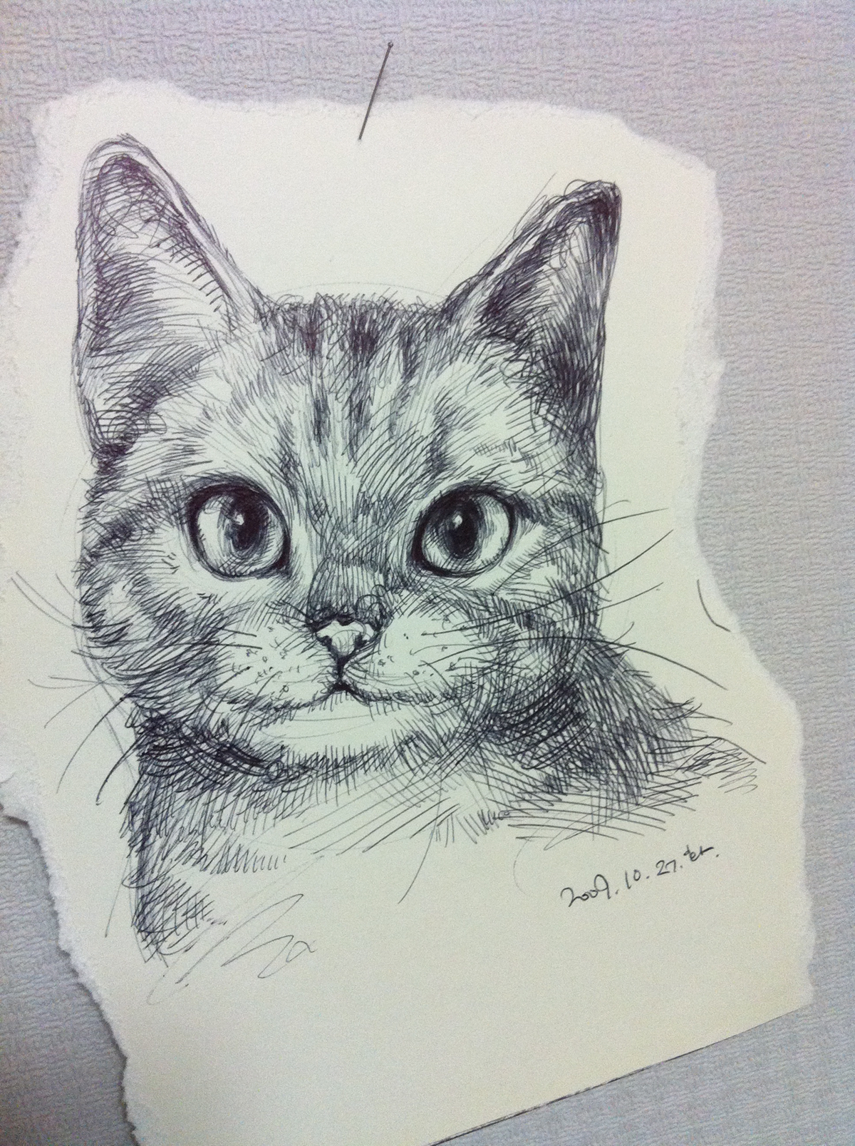 Cat girl pencil sketch draw alice illust aoiyu japanese