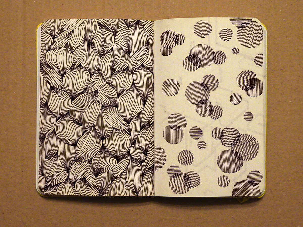 characters  pencil pen pattern texture sketch sketchbook moleskine Black&white optical pencil
