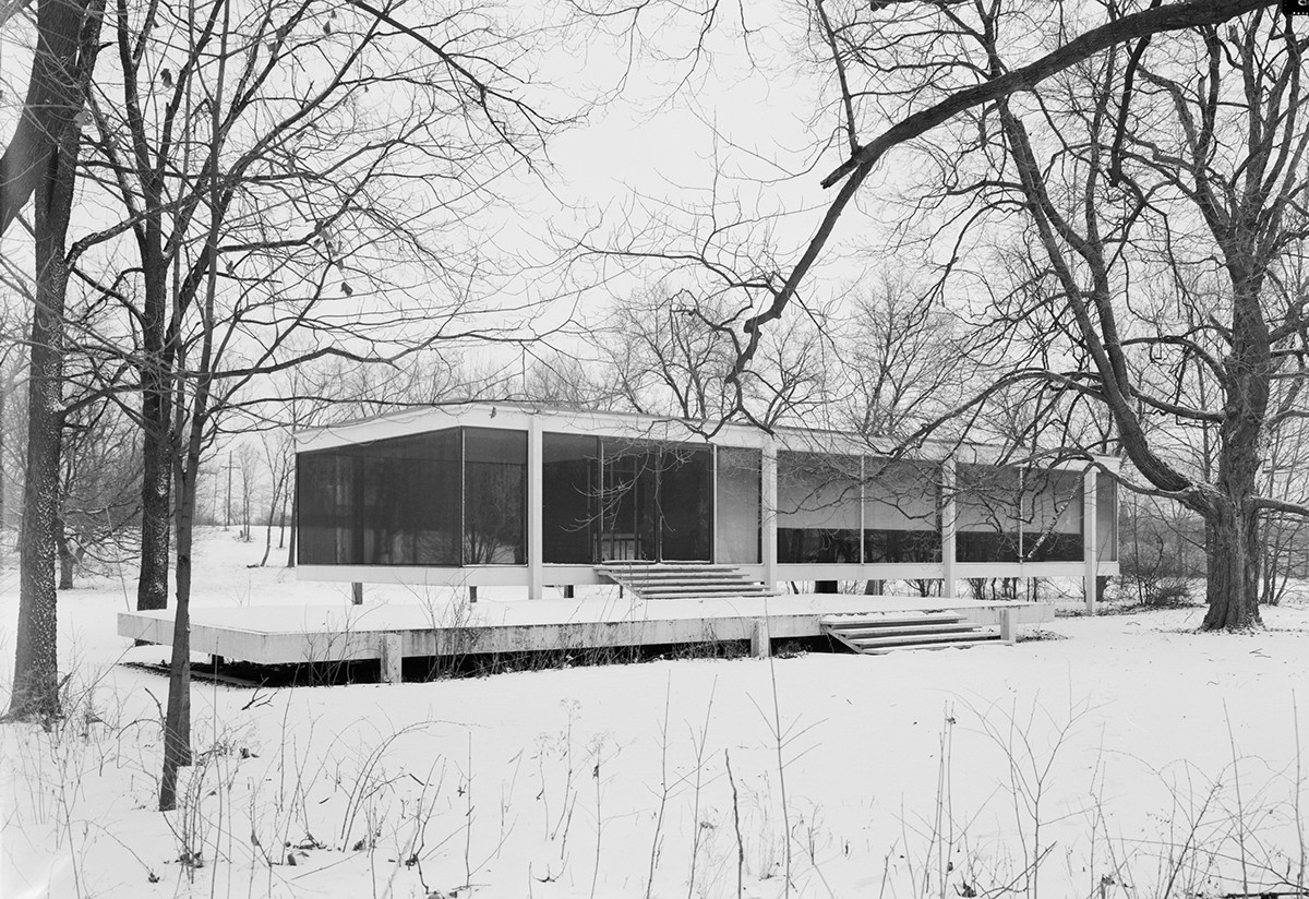 Farnsworth farnsworth house promotional poster poster Promotional graphic experimental