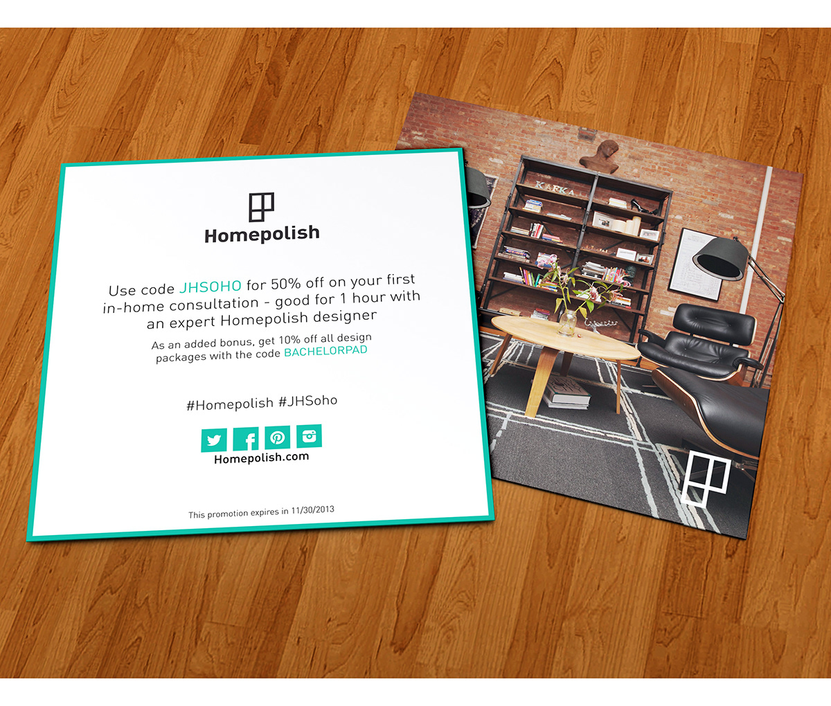 homepolish Invitation Event instagram hand made design J.Hilburn Pop-Up Shop New York soho print Web interior design firm