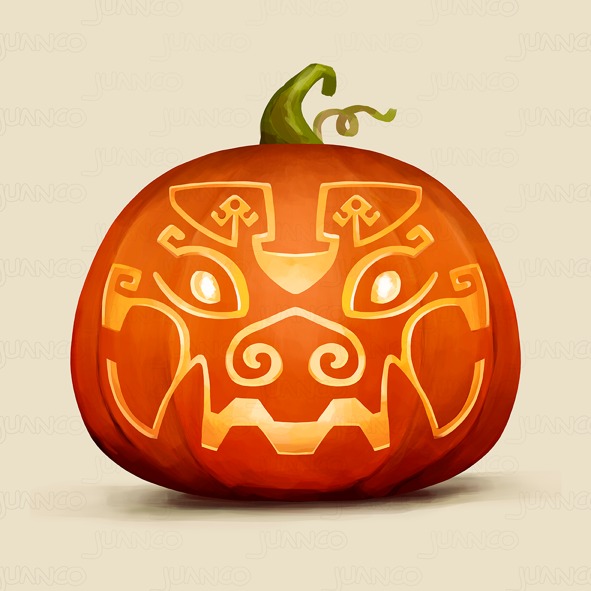 artwork cartoon dark Digital Art  digital illustration Drawing  Halloween horror pumpkin Scary