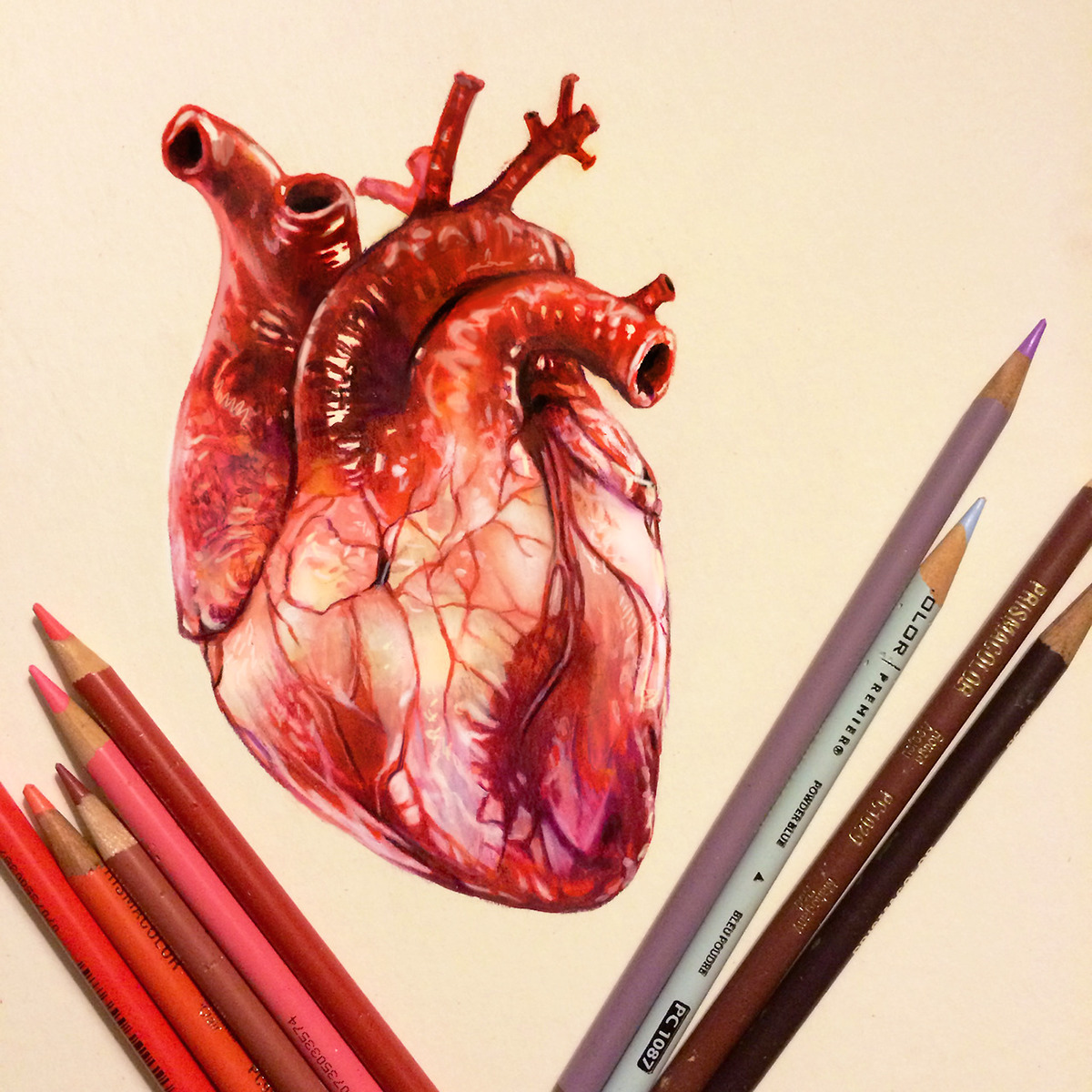 Realistic Heart Drawing ♥️✨| ✔️Rate this from 1-10 💖Double Tap💖  ➖➖➖➖➖➖➖➖➖➖➖➖➖➖➖➖➖➖ Artist 🎨 : @sfkhanvisuals Check out their page and… |  Instagram