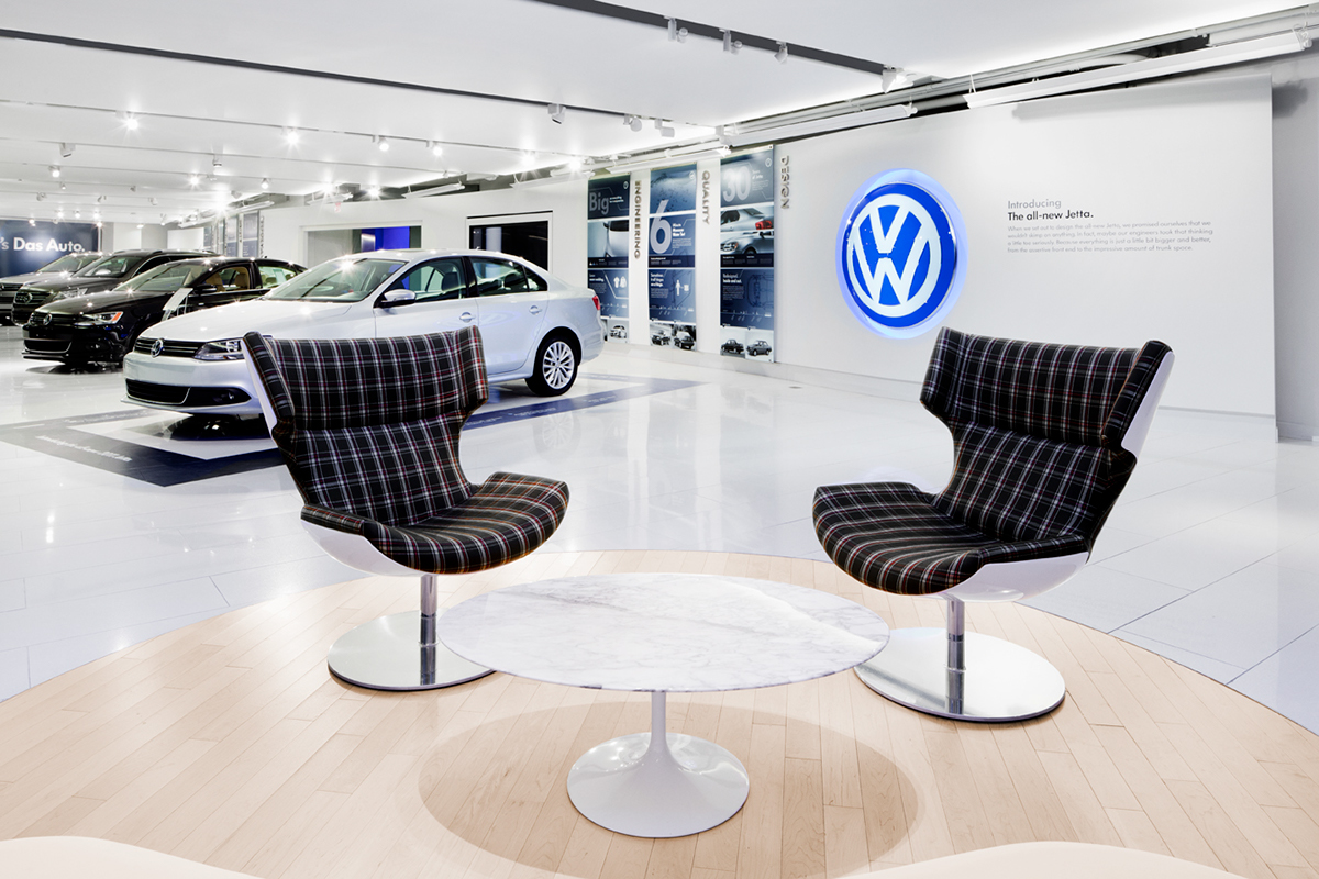 Adobe Portfolio volkswagen VW jetta environmental showroom Herndon Headquarters