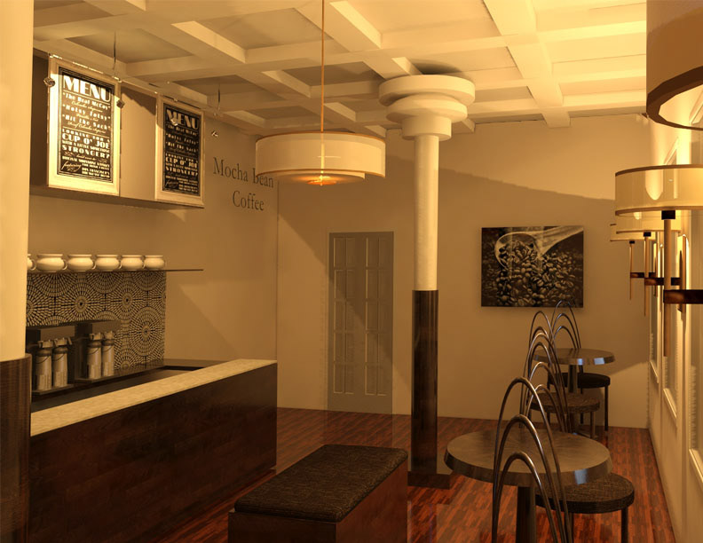 coffee shop 3ds max