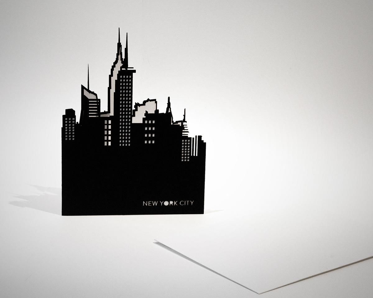 laser cut greeting cards nyc new york city paper