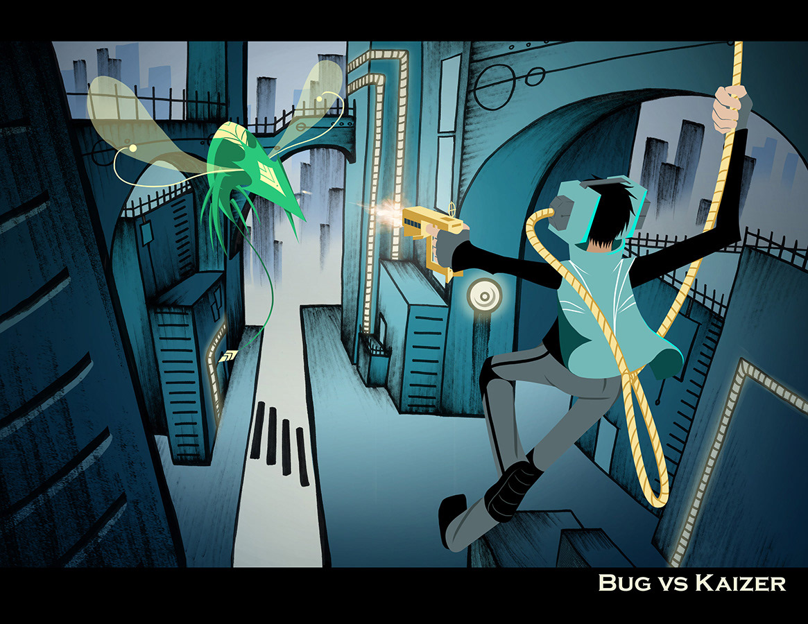 Scifi Sci Fi science fiction cartoon characters environments city Hero Princess creature monsters villains