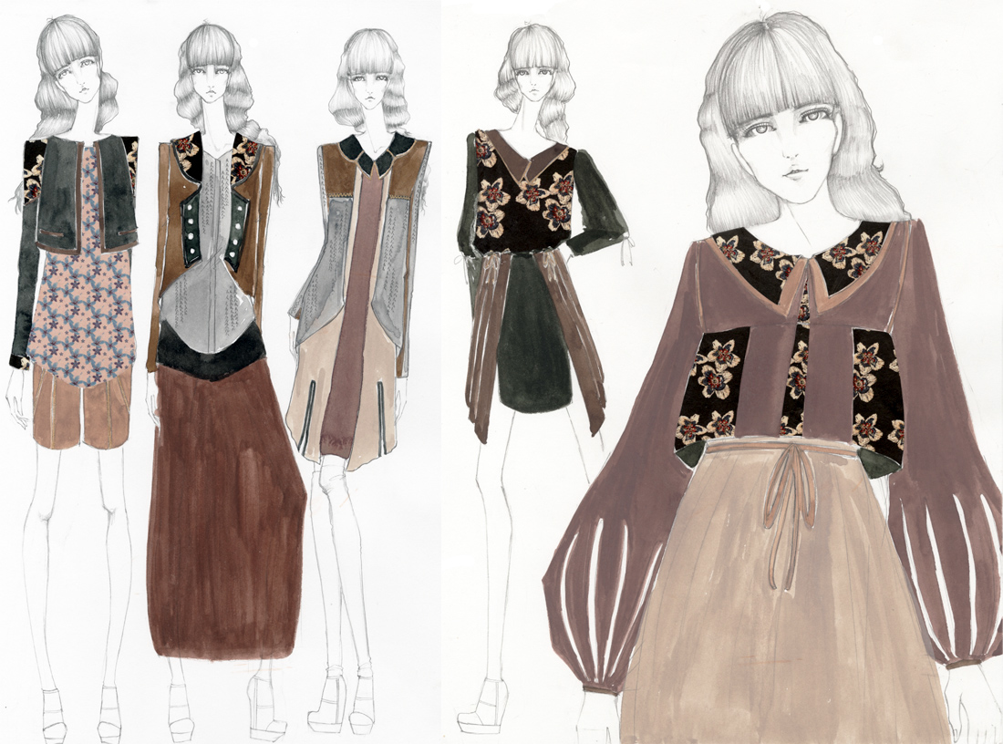 ILLUSTRATION  fashion drawing fashion design