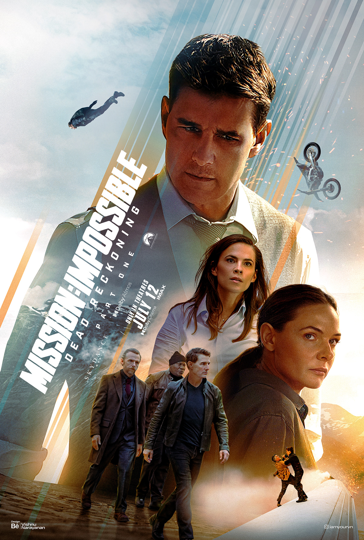 Mission Impossible missionimpossible Tom Cruise movie Poster Design key art movie poster Cinema Vishnu Narayanan
