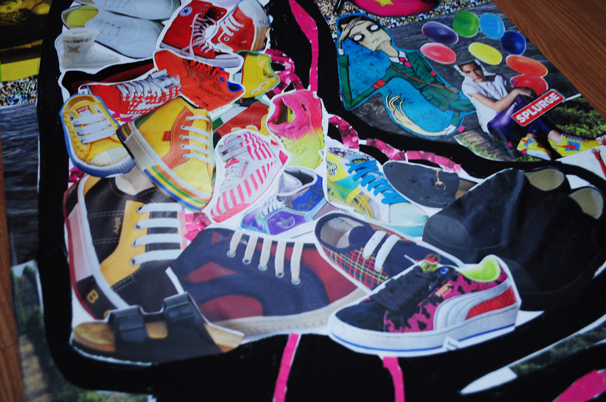collage shoe